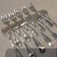 11 silver-plated cake forks with PP shell decor