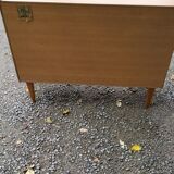 Chest of drawers of the 60s/70 feet spindles