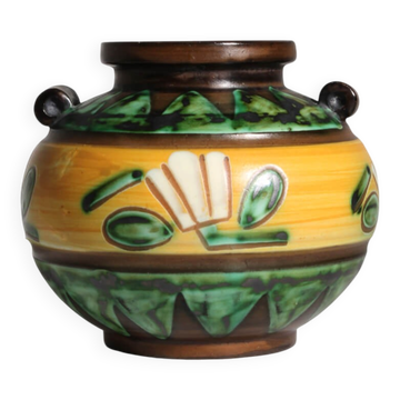 Vase Art Déco 2750 de Harald Östergren, pour Upsala-Ekeby, Suède, années 1930.