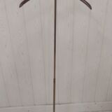 Brass and wood chamber valet