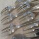8 silver-plated cake forks by Christofle Malmaison Empire