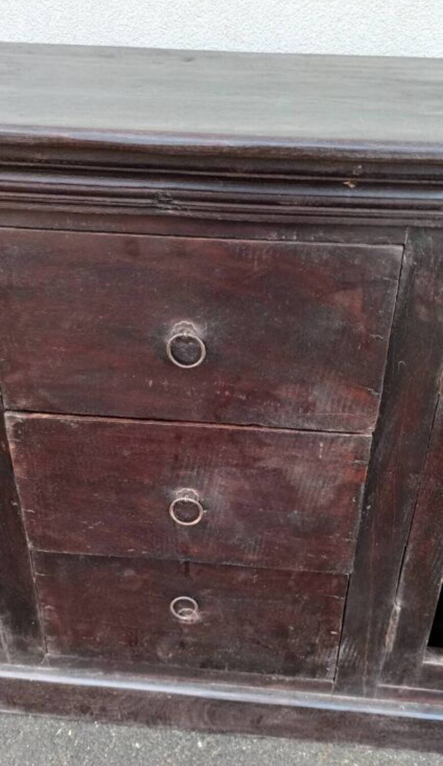 Old wooden sideboard