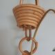 Vintage rattan hanging lamp