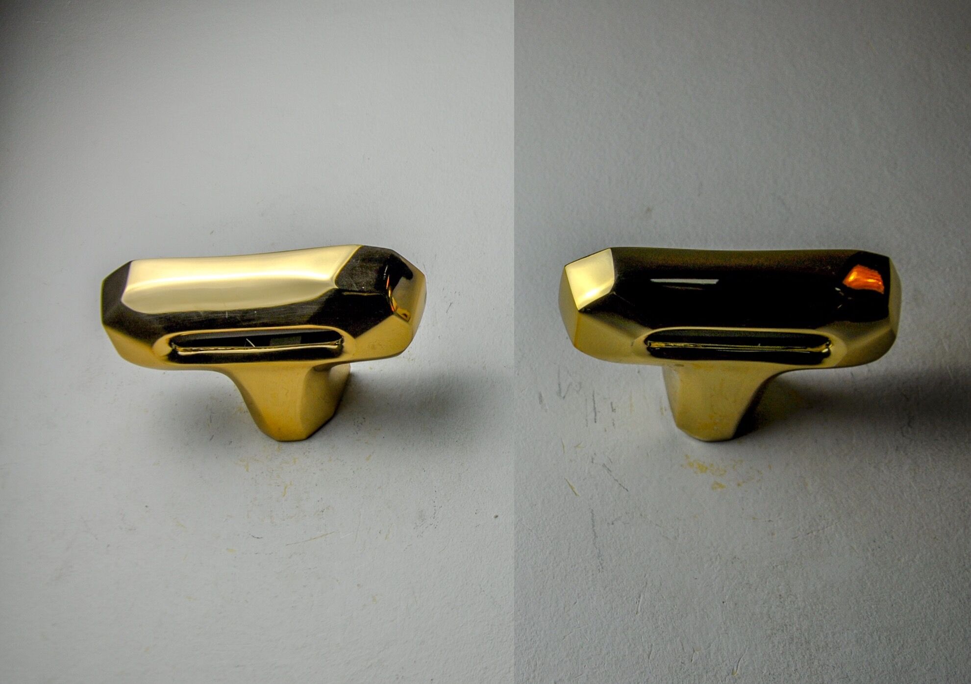 Pair of Ette sconces by Marset, brass structures, Spain, 1980