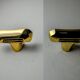 Pair of Ette sconces by Marset, brass structures, Spain, 1980