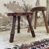 Handcrafted tripod stool