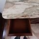 Sideboard - 1920 - art deco - 1 door - 2 drawers - gray marble top
