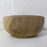 Turned wooden bowl folk art