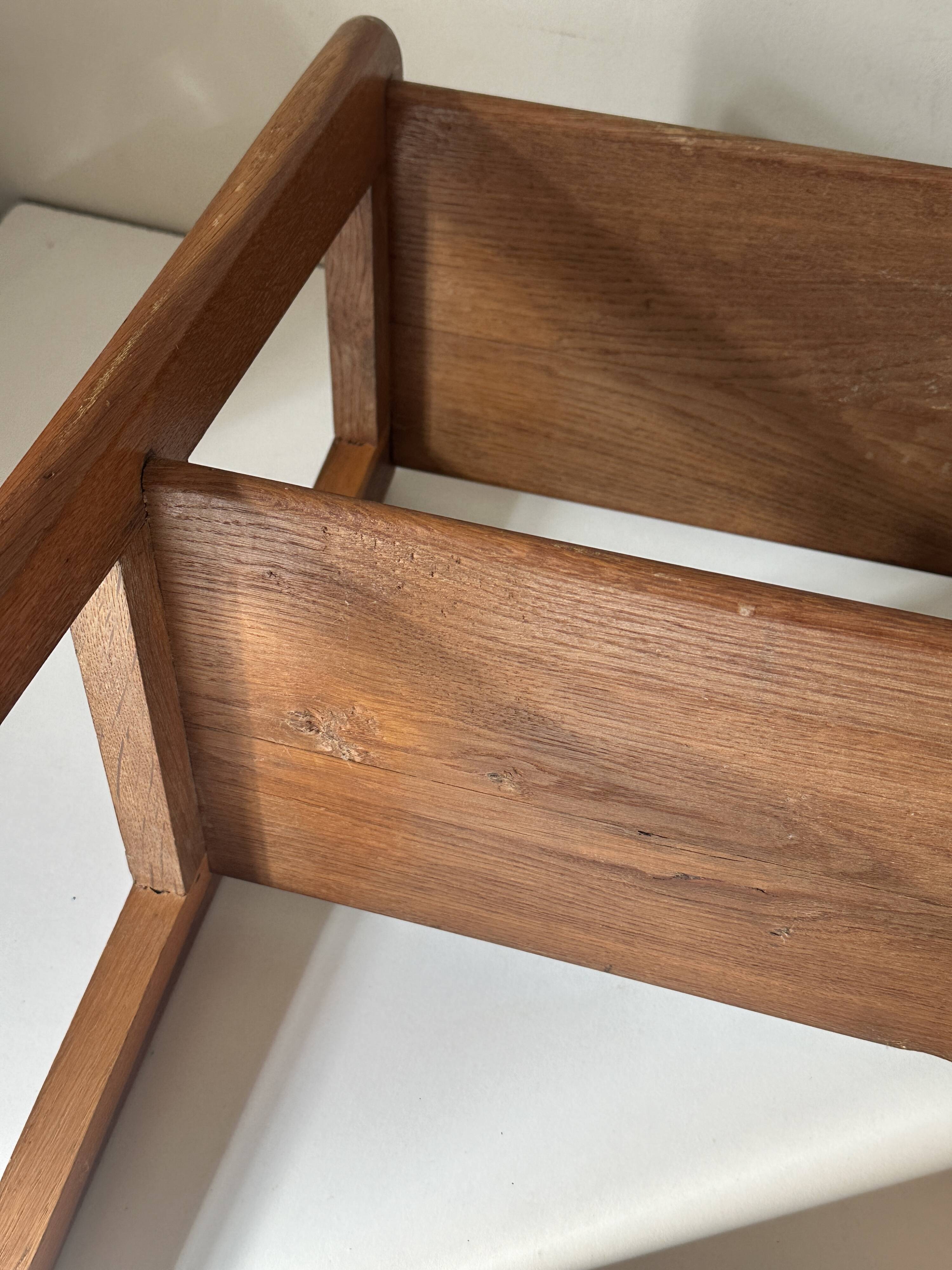 Oak shelf design vintage reconstruction 60s