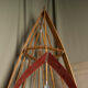 Vintage wooden boat skeleton frame