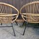 Salon en rotin vintage