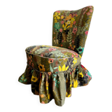 Vintage Floral Cocktail Chair/Single Seat/Armchair