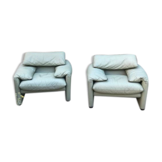 Pair of Maralunga armchairs