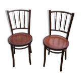 Pair lounge chairs wood from the 50/60