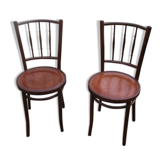 Pair lounge chairs wood from the 50/60