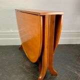 Vintage folding gateleg dining table teak