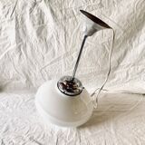 Art Deco pendant light in white opaline