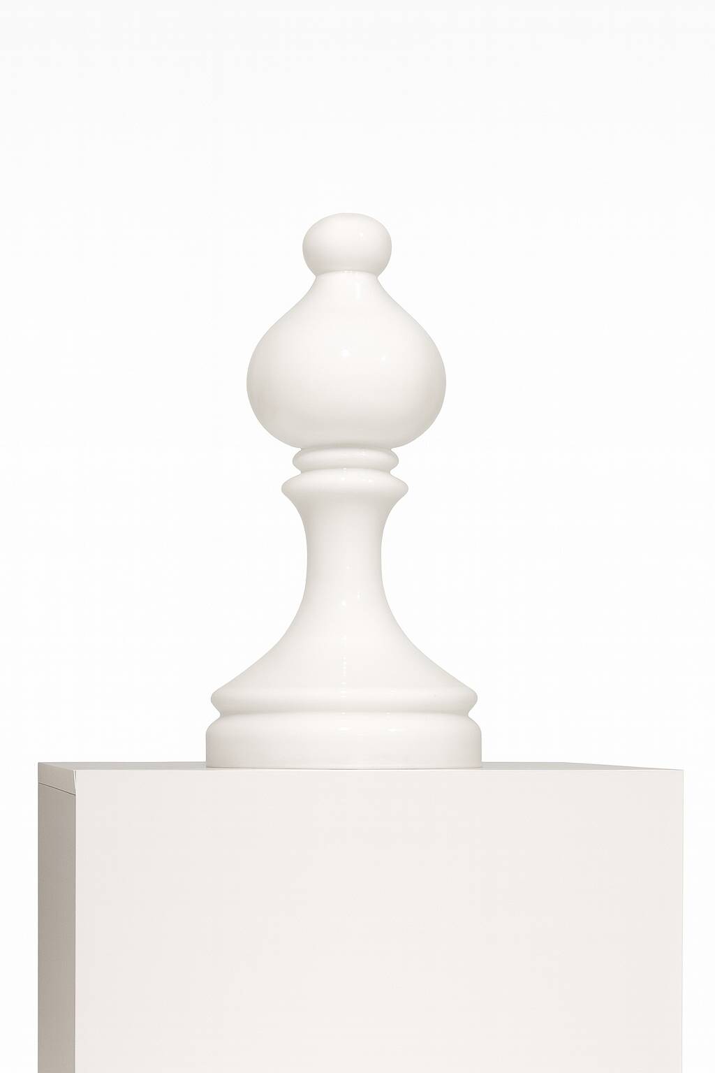 Bishop Glass Table Lamp, Ivan Jakeš, 1970s, Czechoslovakia