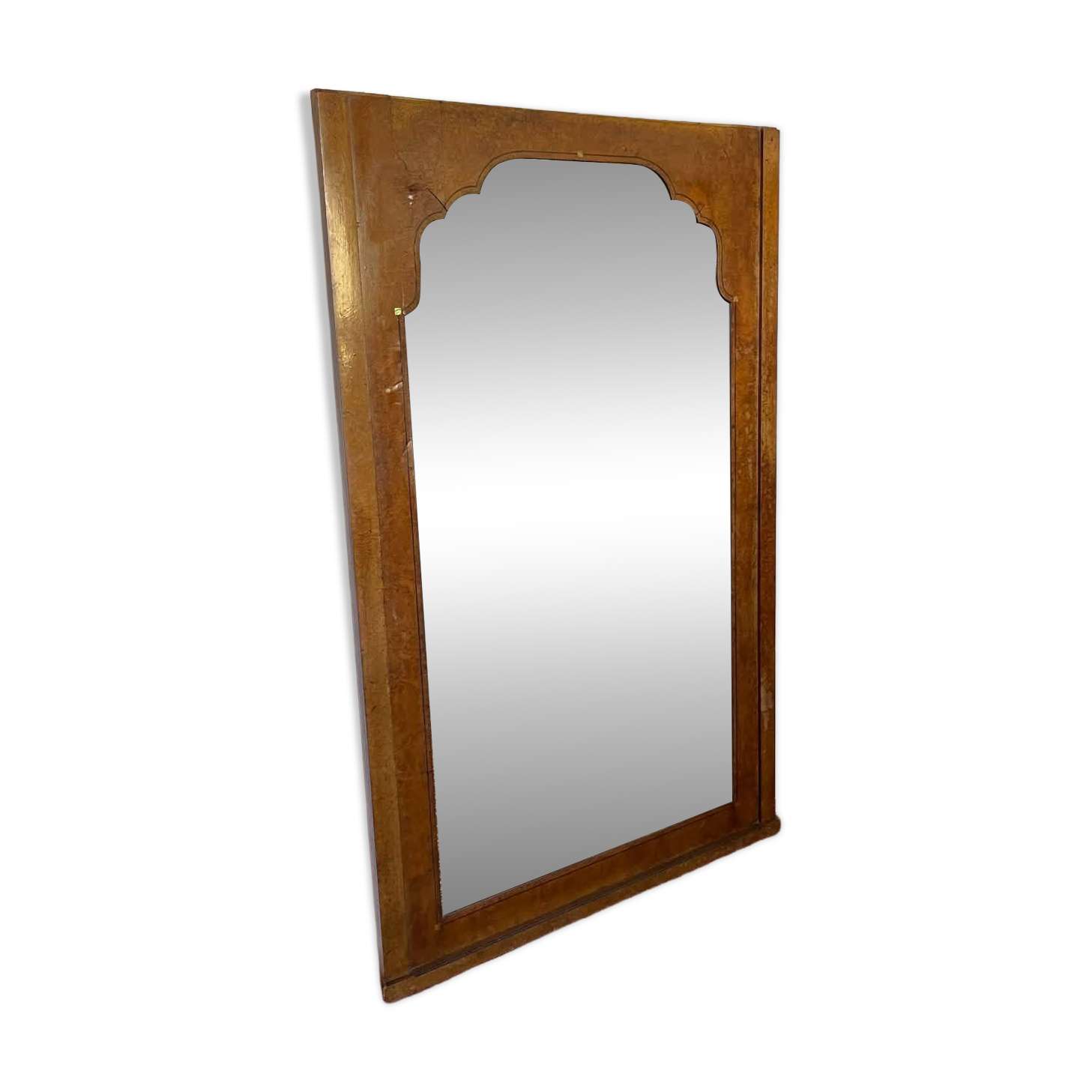 Large antique mirror in wood burl and mother-of-pearl – Art Deco style