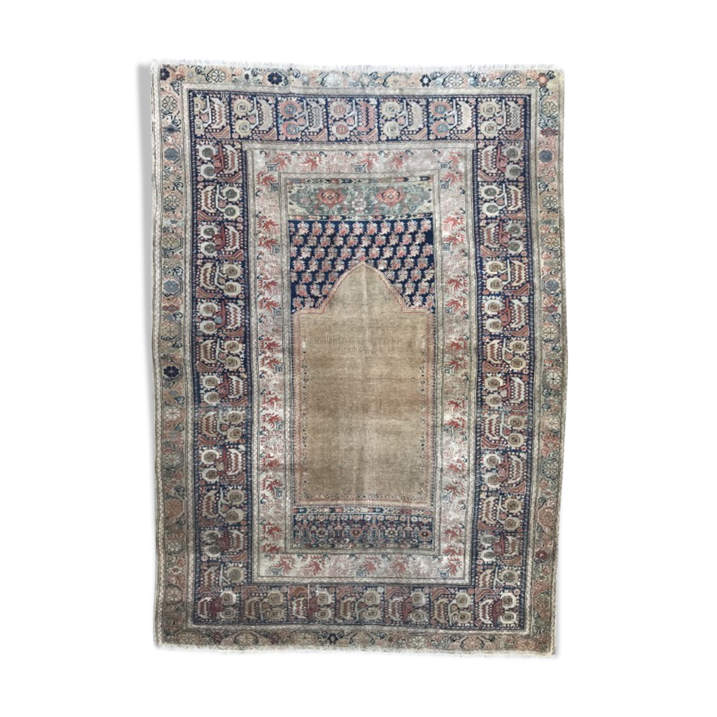 Former carpet Turkish Panderma finely done hand 120 X 177 CM