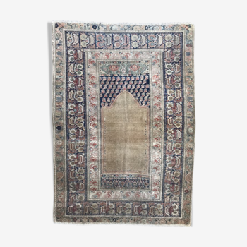 Tapis ancien turc panderma finement 120x177 cm