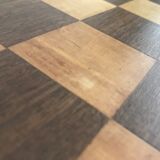 Side table with checkerboard pattern circa 1950