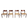 Set of 4 teak Niels O. Møller dining chairs - Model 71, Denmark