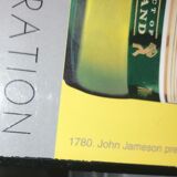 Vintage Jameson Ted Benoit wooden advertising plate