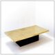 Brass coffee table engraved in the style of Christian Krekels, Belgium 1977.