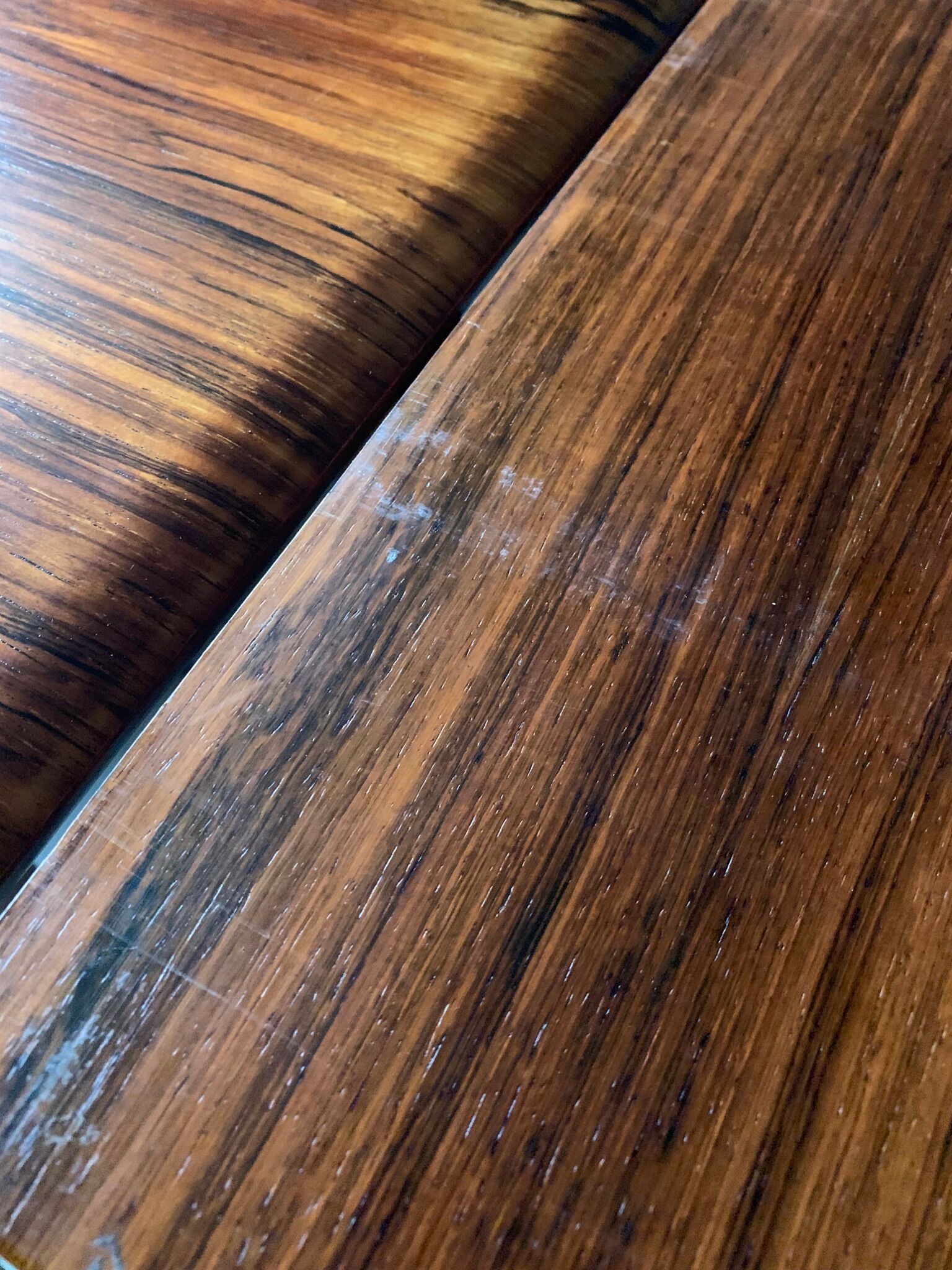 Rosewood table 60s with extensions of LB manufacturer
