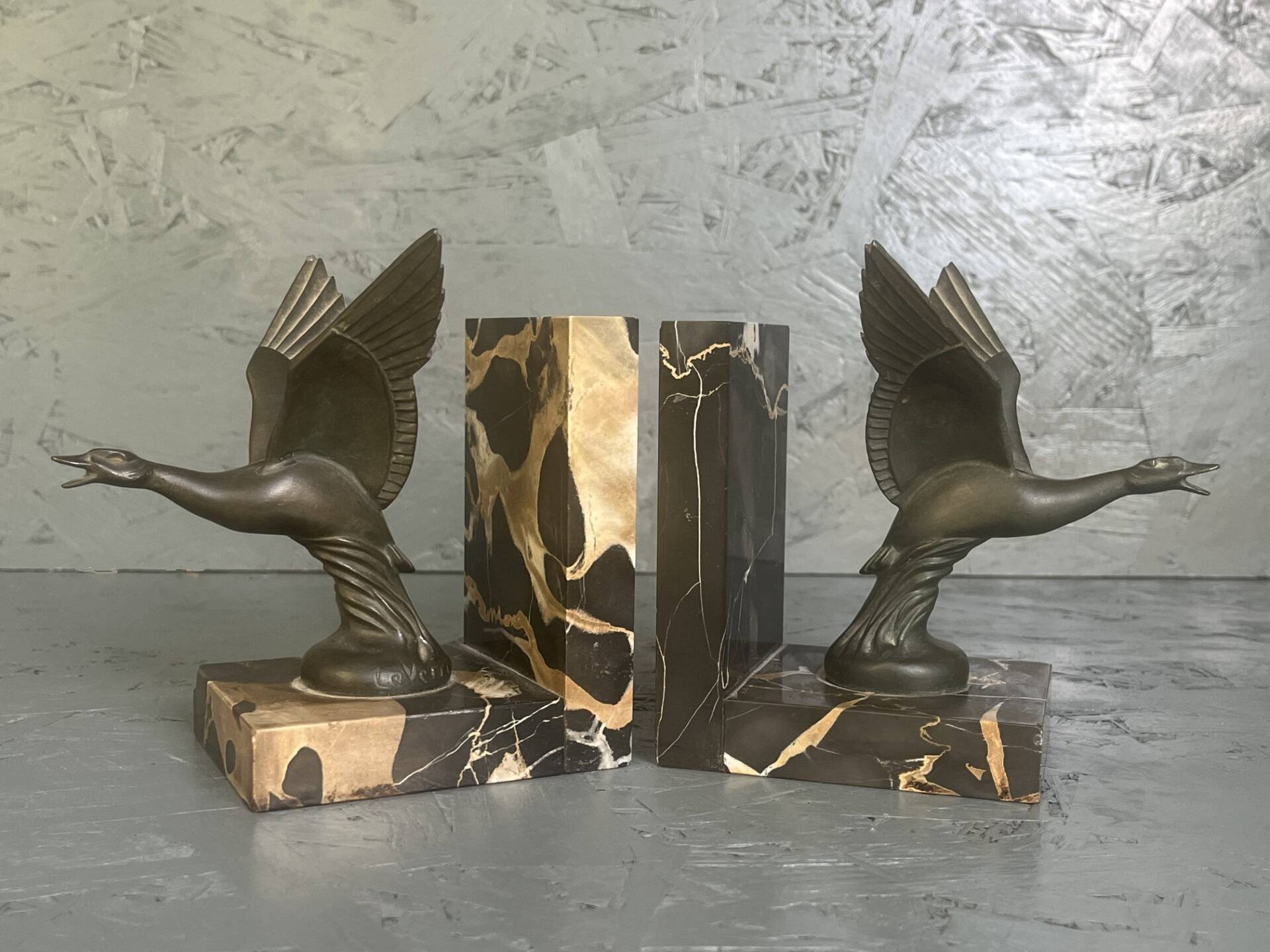 Pair of Art Deco bookends by Max le Verrier