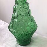 Italian green glass carafe