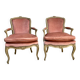 Paire de fauteuils cabriolet Louis XV