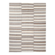 Contemporary Brown & Beige Striped Motifs Vintage Kilim Rug, 226x306Cm