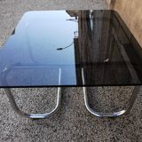 Vintage auxiliary coffee table 70s Bauhaus style