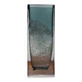 Vase Milieu du Siècle en Bloc de Verre Allemand, années 1960