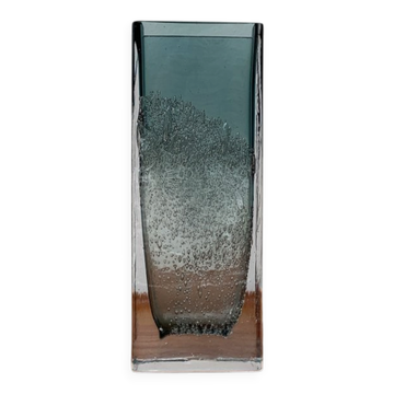 Vase Milieu du Siècle en Bloc de Verre Allemand, années 1960
