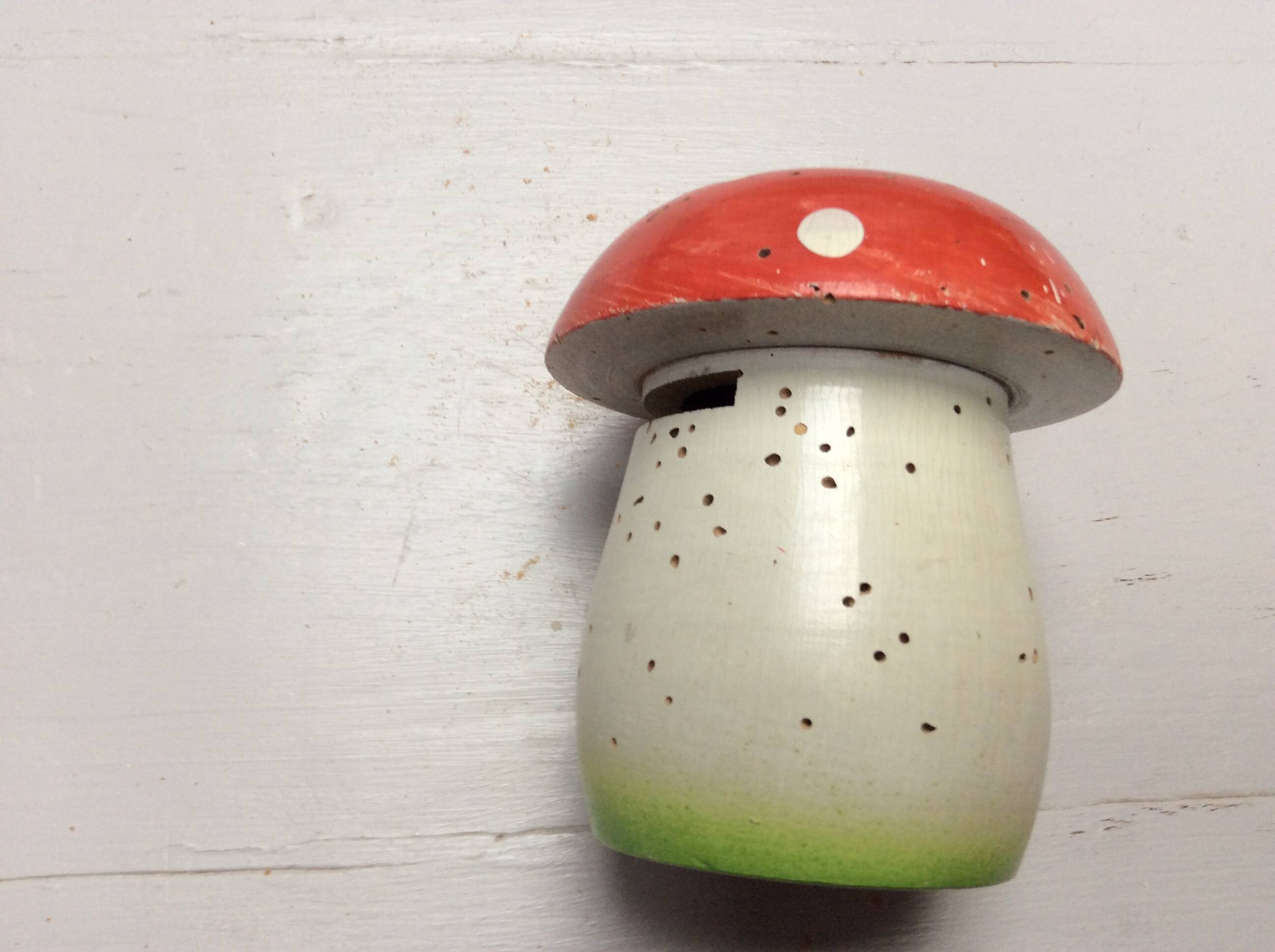 Mushroom piggy bank