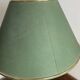 Brass lamp, fabric lampshade