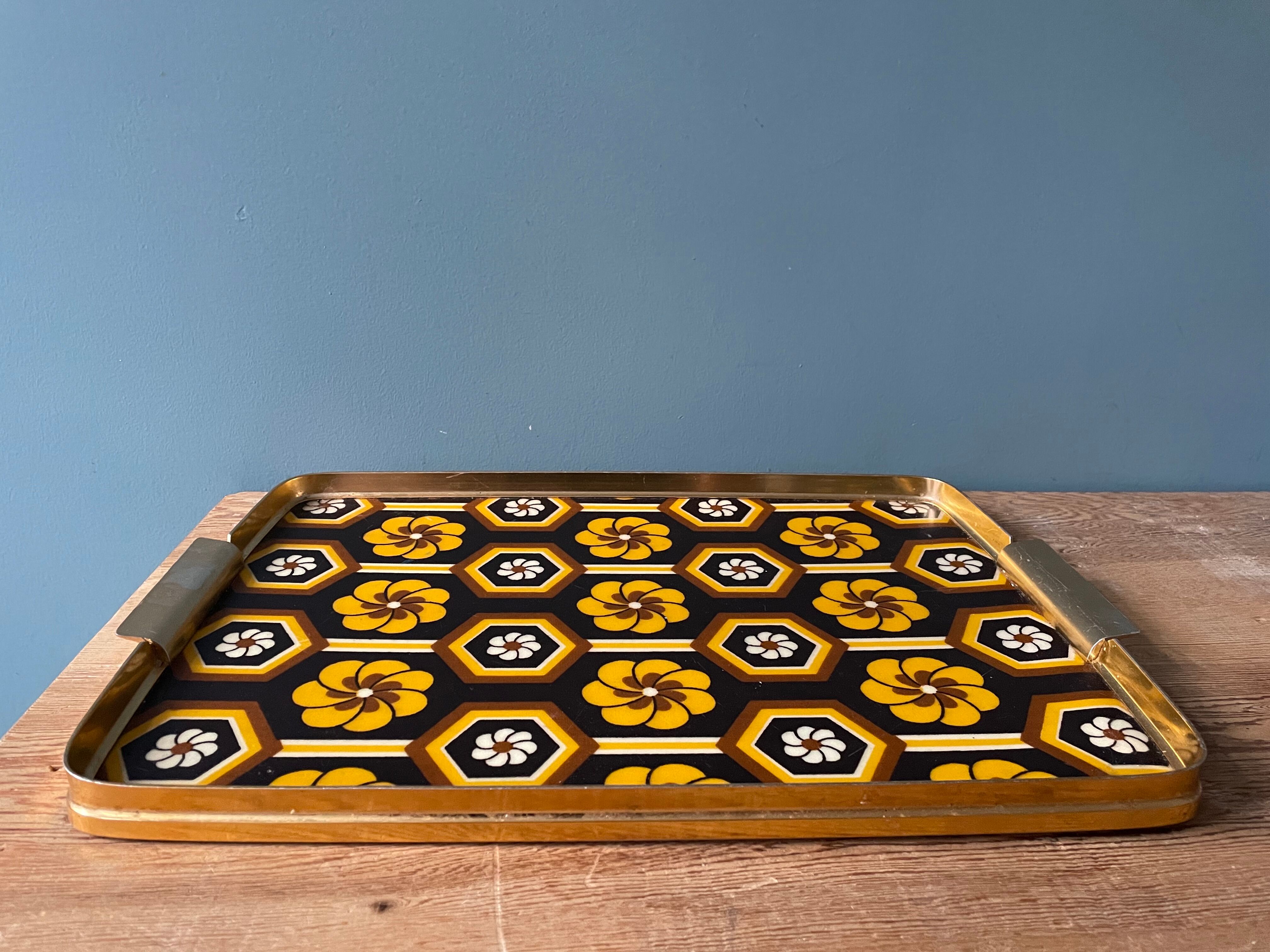 Vintage kitchen tray 1970