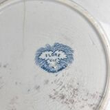 5 mismatched plates Terre de fer 1900