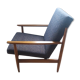 Fauteuil scandinave bleu