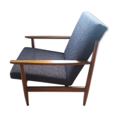 Fauteuil scandinave bleu