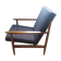 Fauteuil scandinave bleu