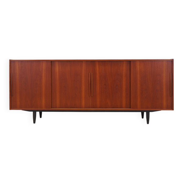 Buffet en teck, design danois, années 1970, fabricant : Danemark