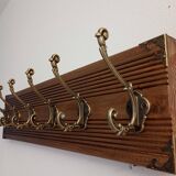 Vintage wall coat rack – 50 cm – 6 metal hooks