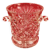 Seau à glace, à Champagne, Vins, Années 70 Vintage cristal taillé 26 cm