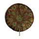 Double-sided peacock feathered eventail