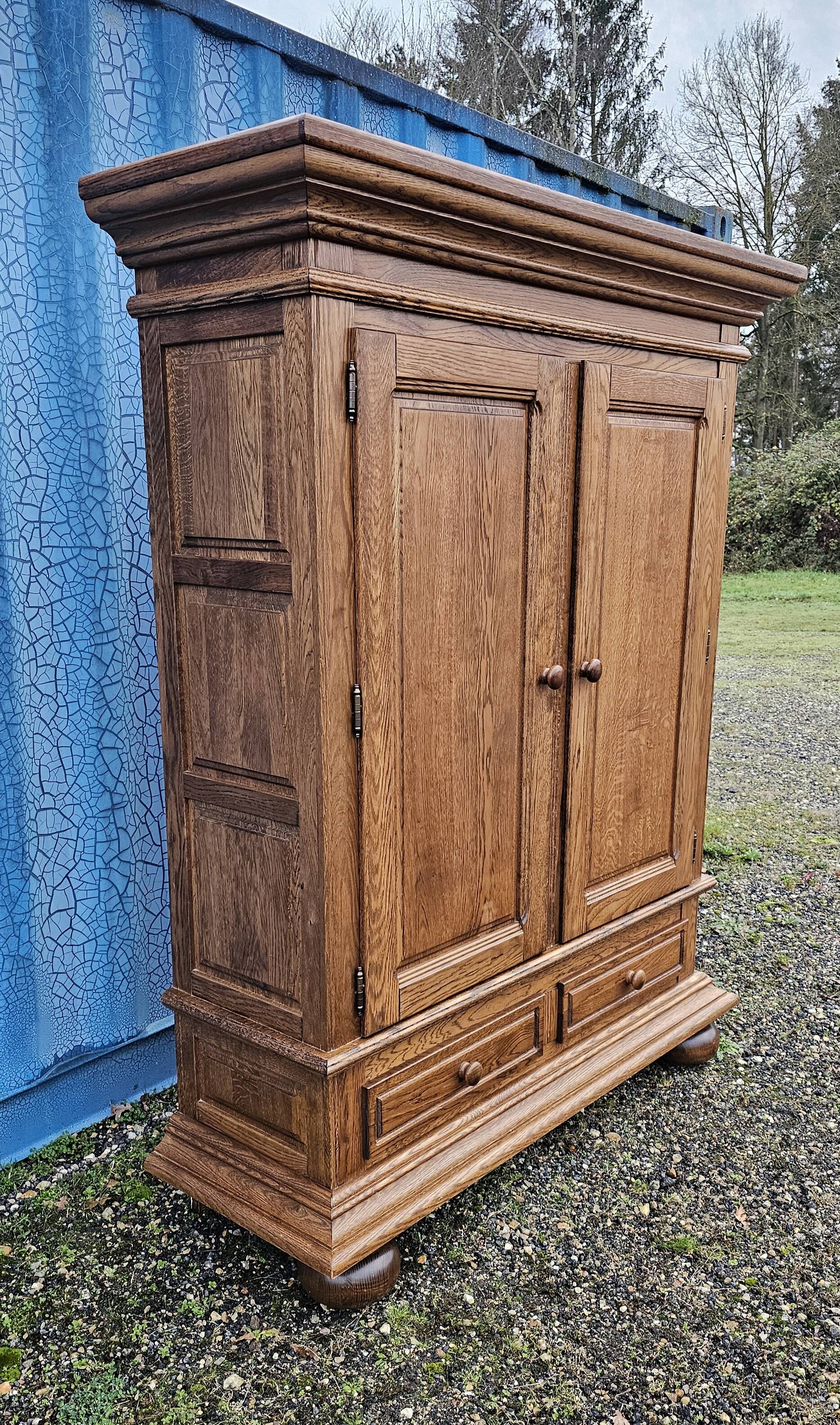 Oak wardrobe - wardrobe