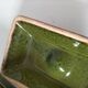 Small terrine in olive green glazed earthenware